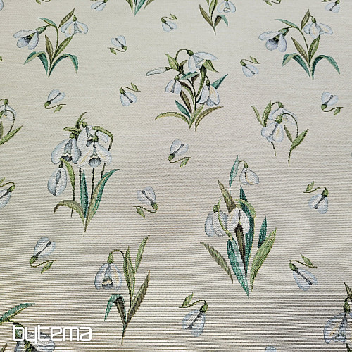 Tkanina gobelinowa ŚNIEŻYNKI