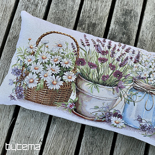 Poduszka gobelinowa PIĘKNO W KOSZYKU
