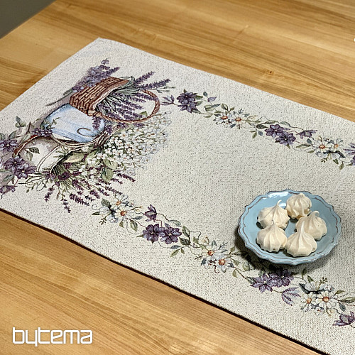 Obrus gobelinowy i szalik PIĘKNO W KOSZYKU