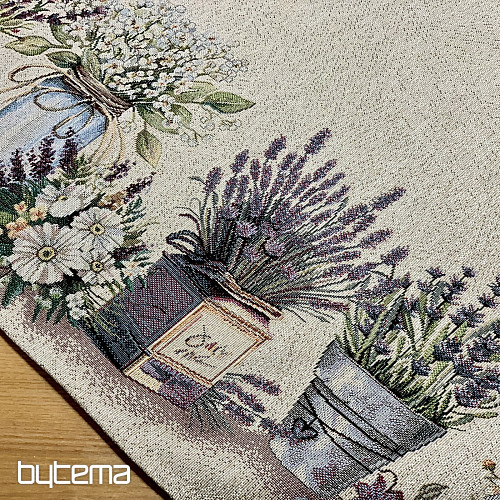 Obrus gobelinowy i szalik PIĘKNO W KOSZYKU