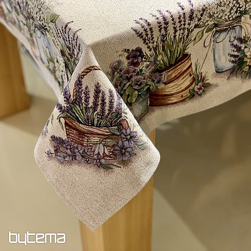 Obrus gobelinowy i szalik PIĘKNO W KOSZYKU