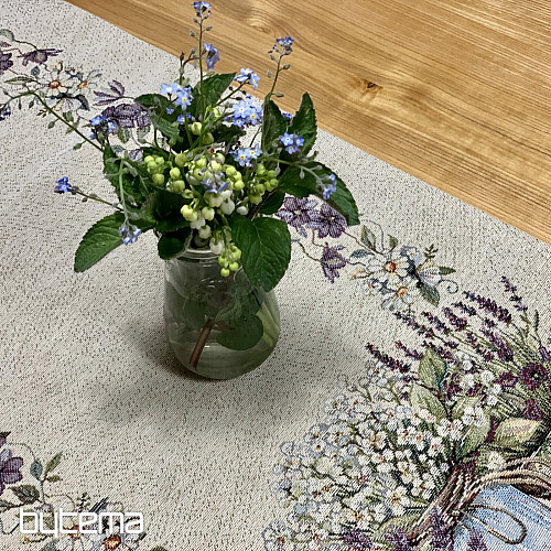 Obrus gobelinowy i szalik PIĘKNO W KOSZYKU