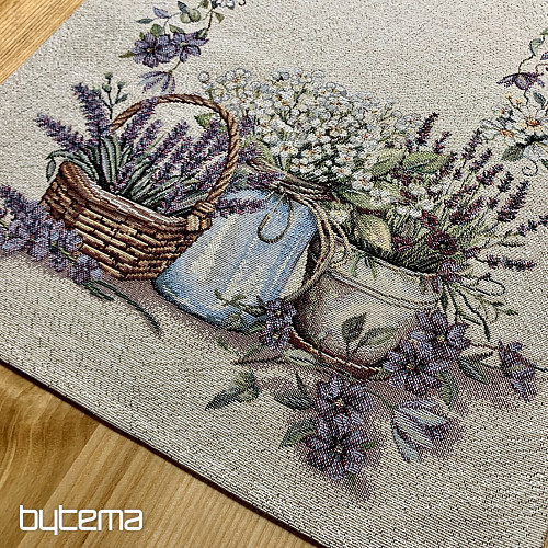 Obrus gobelinowy i szalik PIĘKNO W KOSZYKU