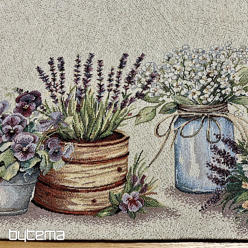 Obrus gobelinowy i szalik PIĘKNO W KOSZYKU