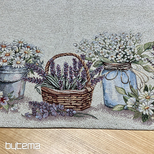 Obrus gobelinowy i szalik PIĘKNO W KOSZYKU