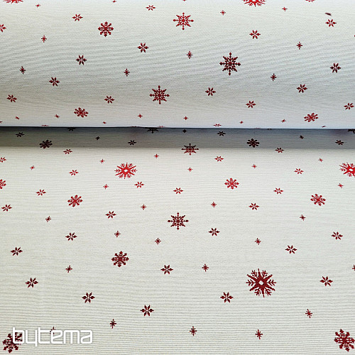 Tkanina gobelinowa SOFT FLAKE RED