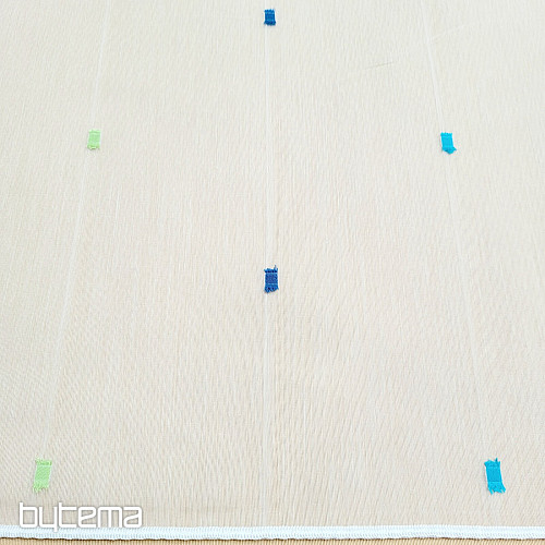 Zasłona SINA niebieska kwadratowa