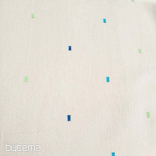 Zasłona SINA niebieska kwadratowa