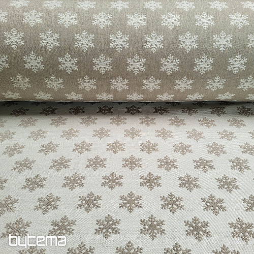 Luksusowa tkanina dekoracyjna FLAKES BEIGE