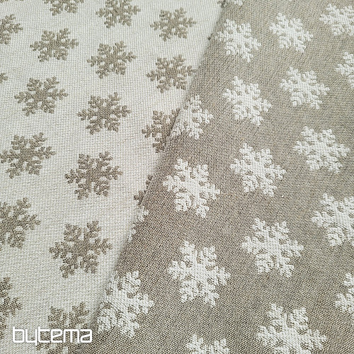 Luksusowa tkanina dekoracyjna FLAKES BEIGE