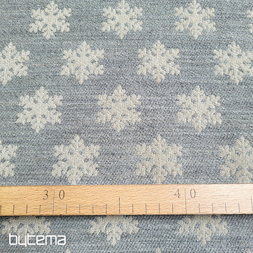 Luksusowa tkanina dekoracyjna FLAKES GREY