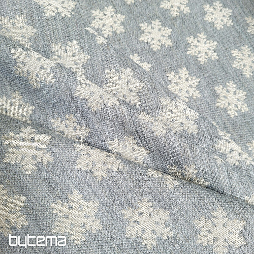 Luksusowa tkanina dekoracyjna FLAKES GREY
