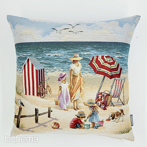 Poszewka na poduszkę gobelin DZIECI NA PLAŻY