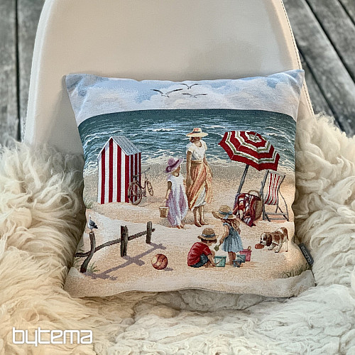 Poszewka na poduszkę gobelin DZIECI NA PLAŻY