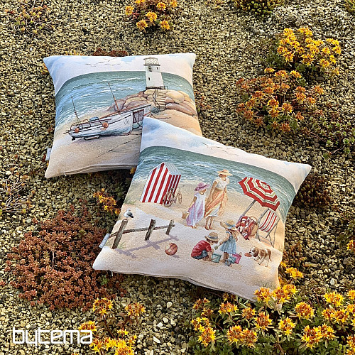 Poszewka na poduszkę gobelin DZIECI NA PLAŻY