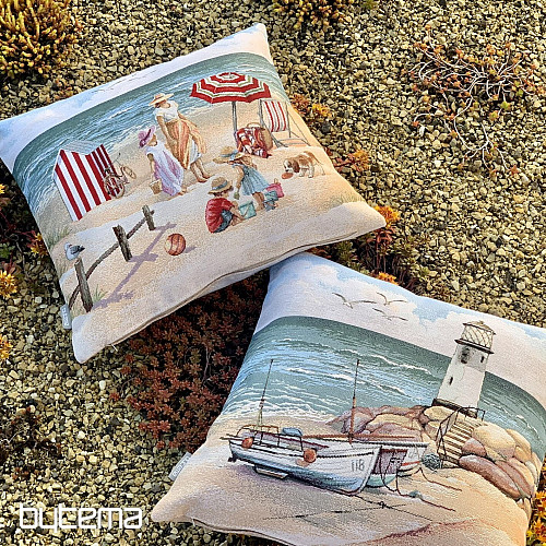 Poszewka na poduszkę gobelin DZIECI NA PLAŻY