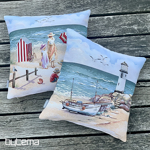 Poszewka na poduszkę gobelin DZIECI NA PLAŻY