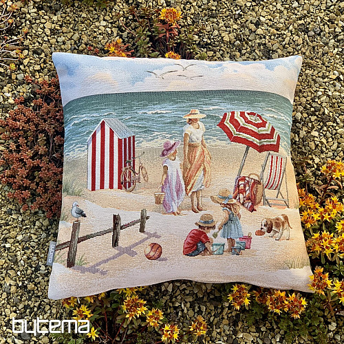 Poszewka na poduszkę gobelin DZIECI NA PLAŻY