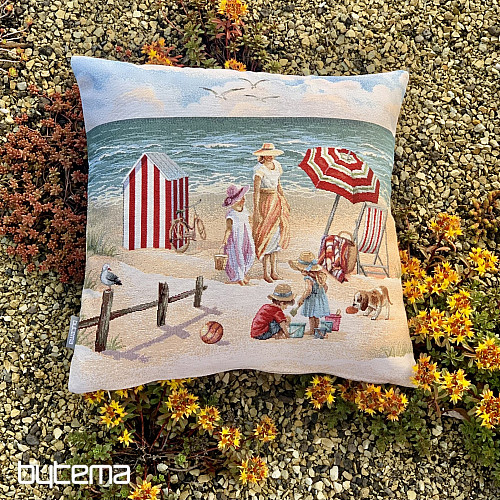 Poszewka na poduszkę gobelin DZIECI NA PLAŻY