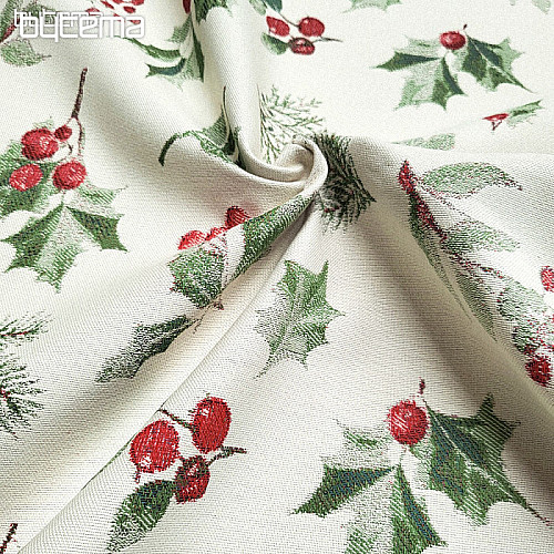 Luksusowa tkanina dekoracyjna HOLLY GREEN