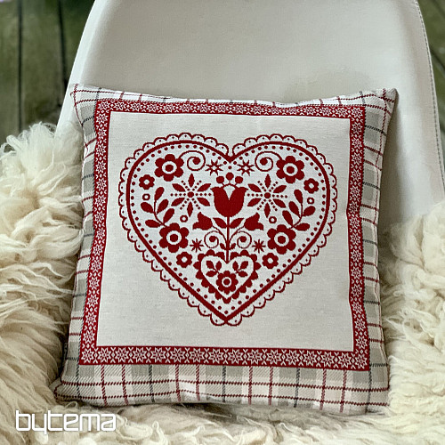Poszewka na poduszkę z gobelinu SERCE W PUDEŁKU 2