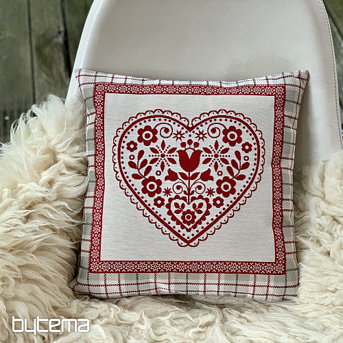 Poszewka na poduszkę z gobelinu SERCE W PUDEŁKU 2