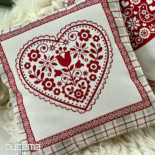 Poszewka na poduszkę z gobelinu SERCE W PUDEŁKU 2