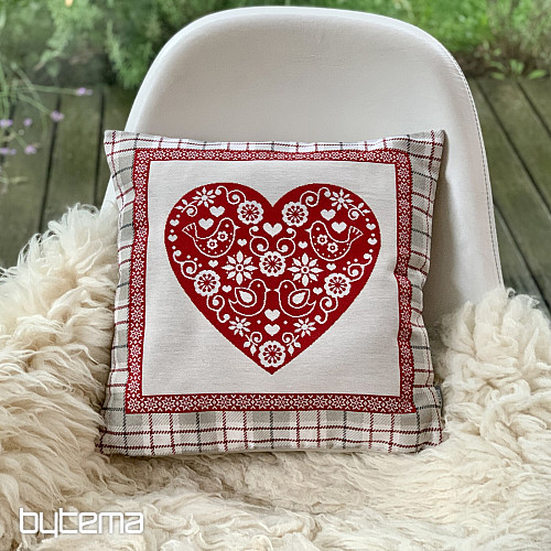 Poszewka na poduszkę gobelinową SERCE W PUDEŁKU 1