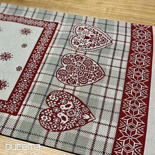 Obrus i szalik gobelinowy SERCE W KARA