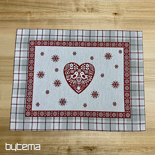 Obrus i szalik gobelinowy SERCE W KARA