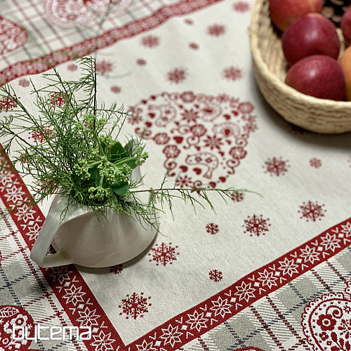 Obrus i szalik gobelinowy SERCE W KARA