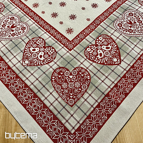 Obrus i szalik gobelinowy SERCE W KARA