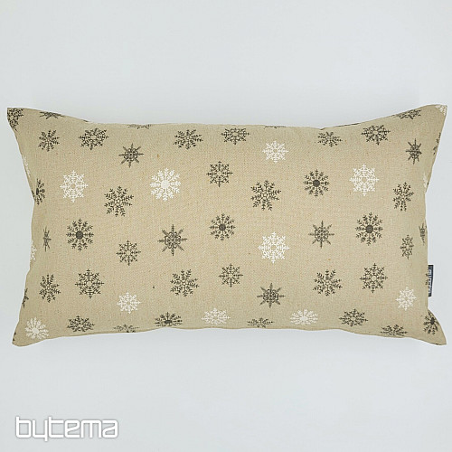 Pokrywa dekoracyjna świąteczna Płatki szaro-białe