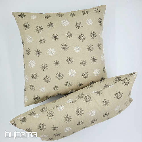 Pokrywa dekoracyjna świąteczna Płatki szaro-białe