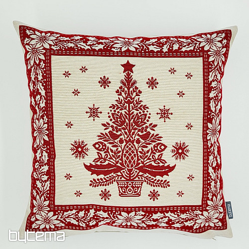 Okładka na gobelin świąteczny FOLK CHRISTMAS 3 czerwony
