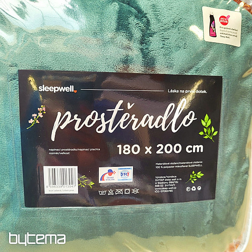Prześcieradło z gumką MF FOREST GREEN