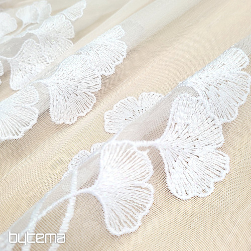 Zasłona 835 GINKO biała