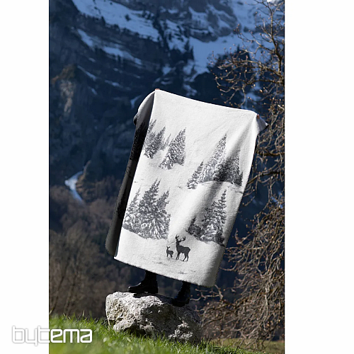 Kocyk DF SAVONA SNOWY DEER szary