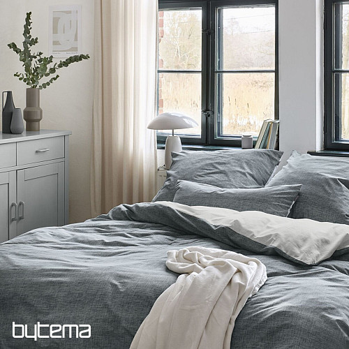 IRISETTE luksusowa satyna bawełniana WAVE 8557-20 NIEBIESKI