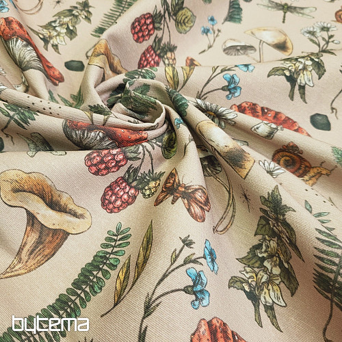 Tkanina dekoracyjna JESIEŃ W LESIE