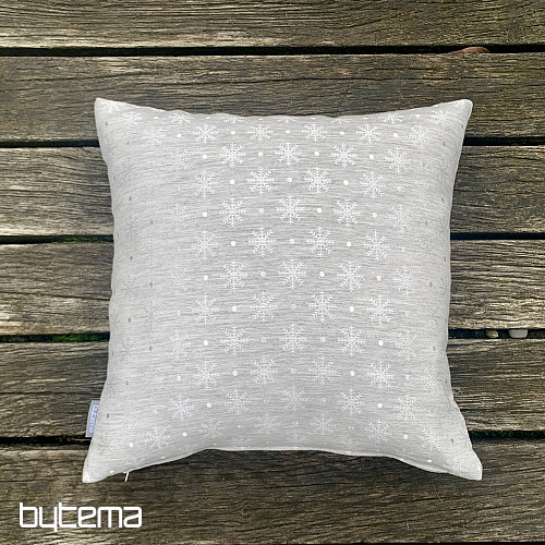 Pokrywa dekoracyjna świąteczna FLAKE SZARO-SREBRNY