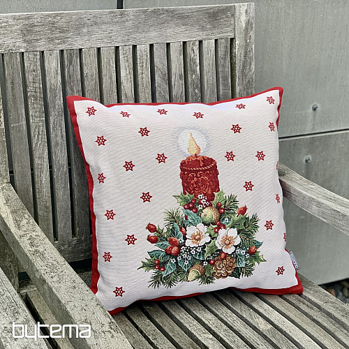 Okładka na gobelin świąteczny ŚWIECA BOŻONARODZENIOWA II