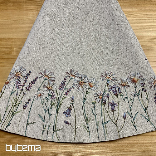 Okrągły obrus gobelinowy WIOSENNE PIESZCZOTY