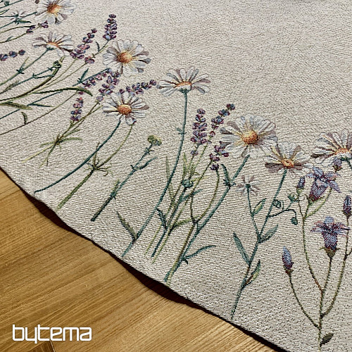 Okrągły obrus gobelinowy WIOSENNE PIESZCZOTY