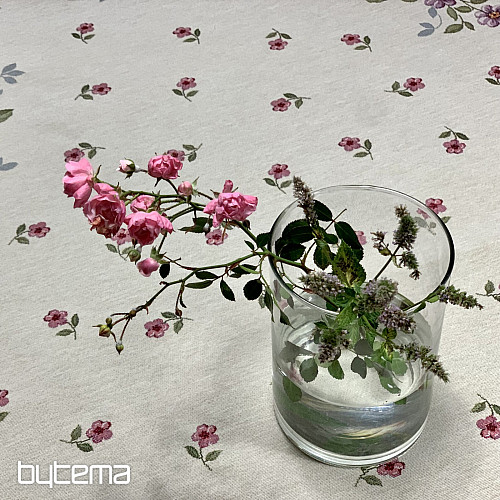 Okrągły obrus gobelinowy BOUQUET BORDURA