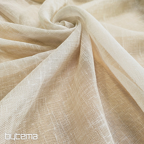 Luksusowa zasłona GERSTER 11334 szaro-beżowa