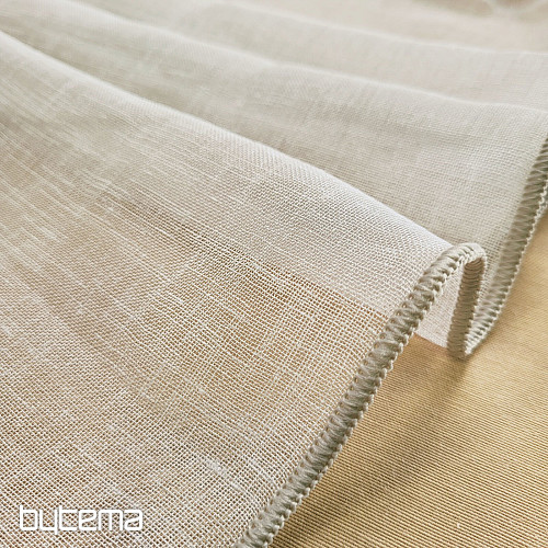 Luksusowa zasłona GERSTER 11334 szaro-beżowa