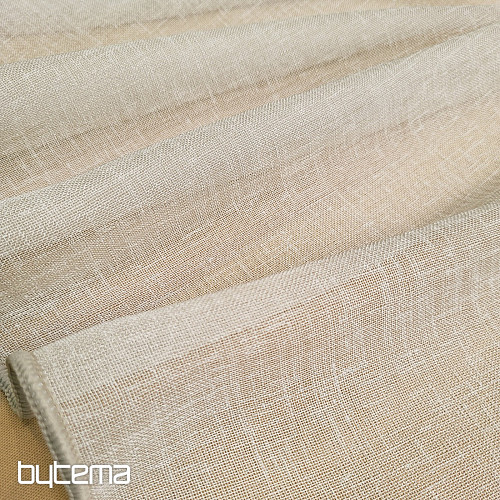 Luksusowa zasłona GERSTER 11334 szaro-beżowa