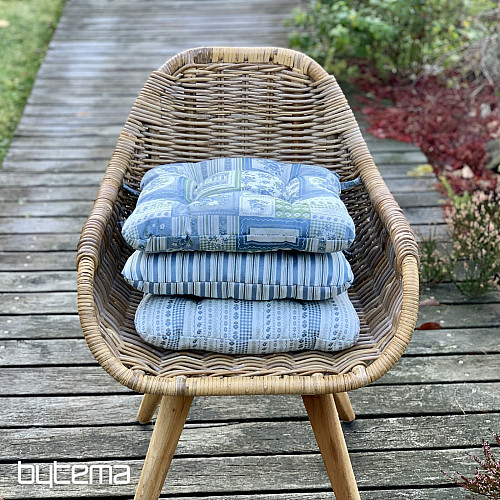 POKROWIEC NA SIEDZENIE TOSCANA MULTI STRIPE niebieski