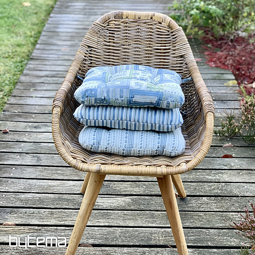 PODUSZKA NA SIEDZISKO TOSCANA VALERY RIGA stripe blue